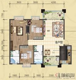 【B户型】3室2厅2卫1厨2阳台