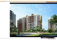 广源·星海名城小区鸟瞰图组团透视二