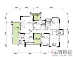 【耀凯·凤岭1号11、12#楼K户型】4室2厅3卫1厨2阳台