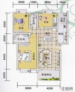 【沁弘园118系列三房A户型】3室2厅2卫1厨2阳台