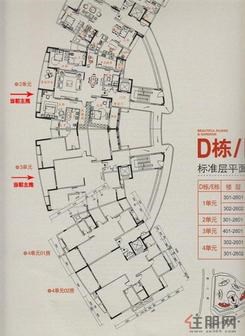 【骋望D/E栋平面图】