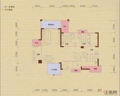 【C4楼中楼户型-楼下】3室2厅2卫1厨1阳台
