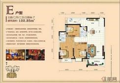 【龙江华府E户型】3室2厅2卫3阳台