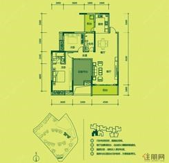【15#I3户型】2室2厅1卫1厨