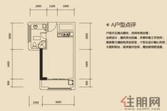 【A户型】1室1卫1厨1阳台