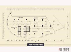 【3号楼36层平面布置图】