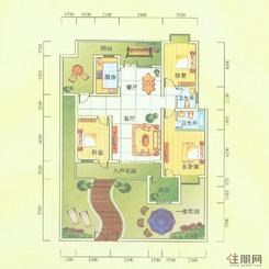 【A】3室2厅2卫1厨2阳台