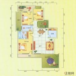 【B2】3室2厅2卫1厨2阳台