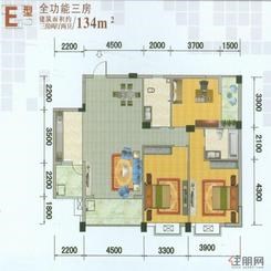 【E型全功能三房】3室2厅2卫1厨