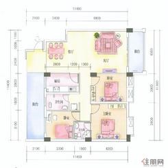 【G户型】3室2厅2卫1厨2阳台