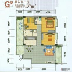 【G型豪华型三房】3室2厅2卫1厨