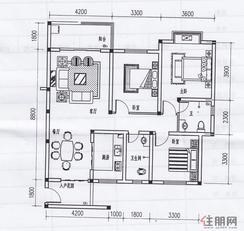 【12#楼1-A户型】3室2厅2卫1厨2阳台