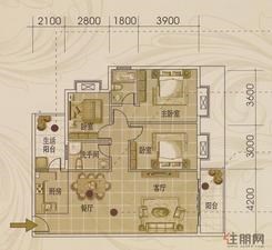 【驭景户型】3室2厅2卫1厨2阳台