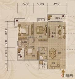 【丰景户型】3室2厅2卫1厨3阳台