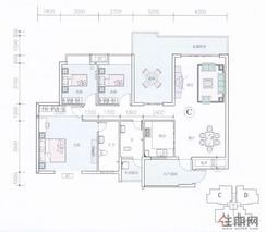 【6栋C户型】3室2厅2卫1厨2阳台