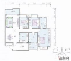 【6栋D户型】3室2厅2卫1厨2阳台