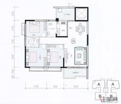 【7栋B户型】3室2厅2卫1厨1阳台