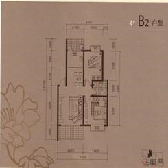 【B2户型】2室2厅1卫1厨