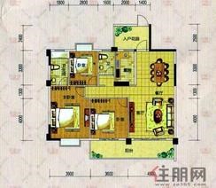 【A16B户型】3室2厅2卫1厨2阳台
