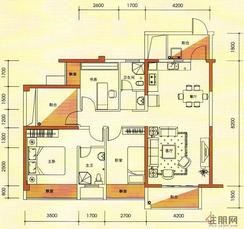 【昌泰水立方3#5#05号房户型】3室2厅2卫1厨3阳台