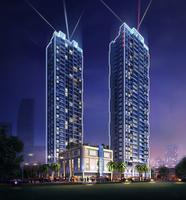 西城品阁透视夜景