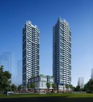 西城品阁白天透视图