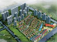 银滩万泉城1区总平图