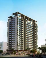 蓝湾国际公寓背面透视