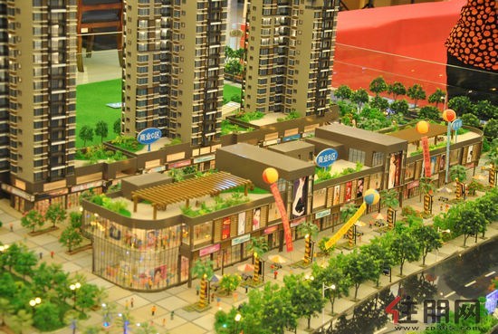 昌泰东盟金街沙盘