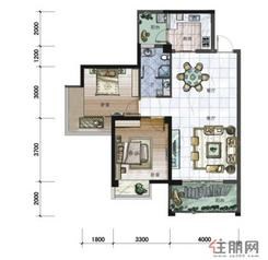 【B4】2室2厅1卫1厨2阳台