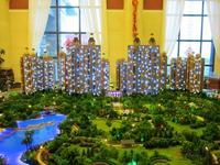 2012.3盛世名都销售中心沙盘实景图