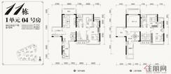 【11#楼中楼1单元04户型】