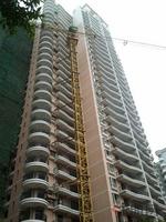 已拆除外墙的4号楼