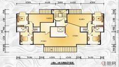 【13#楼AB单元偶数层平面图】