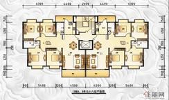 【13#楼AB单元十六层平面图】