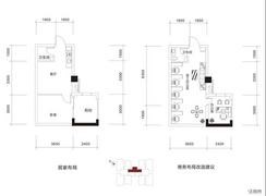 【商务公馆 C型】1室1厅1卫1厨1阳台