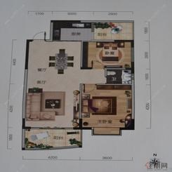 【G户型】2室1厅1卫1厨2阳台