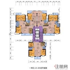 【恒昌·城市丽景一单元13-28层】