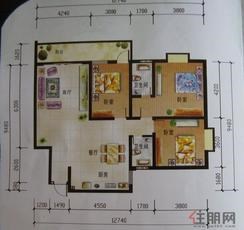 【5#/6#1单元01、2单元04户型】3室2厅2卫1厨1阳台