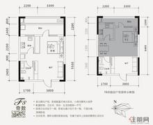 山语城米拉公寓F8户型奇数层