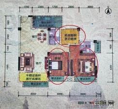 【广汇桂林郡2房变3房户型】