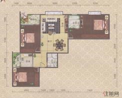 【A户型】3室2厅2卫1厨2阳台