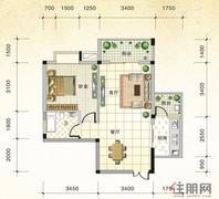 国际新城1#B户型