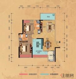 【住宅3/4栋A户型】3室2厅2卫1厨2阳台