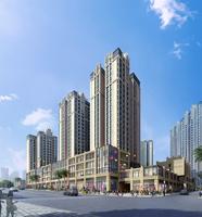 时代茗城沿街景