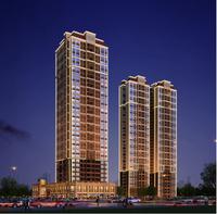 云星华府沿街夜景效果图