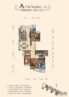 【A户型】4室2厅3卫1厨2阳台