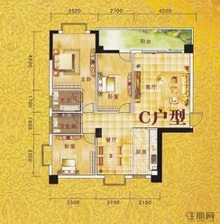 【C户型】3室2厅2卫1厨1阳台