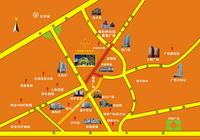 朝阳地下商业街交通图