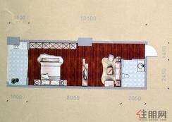 【AB座02号房】1室1厅1卫1厨1阳台
